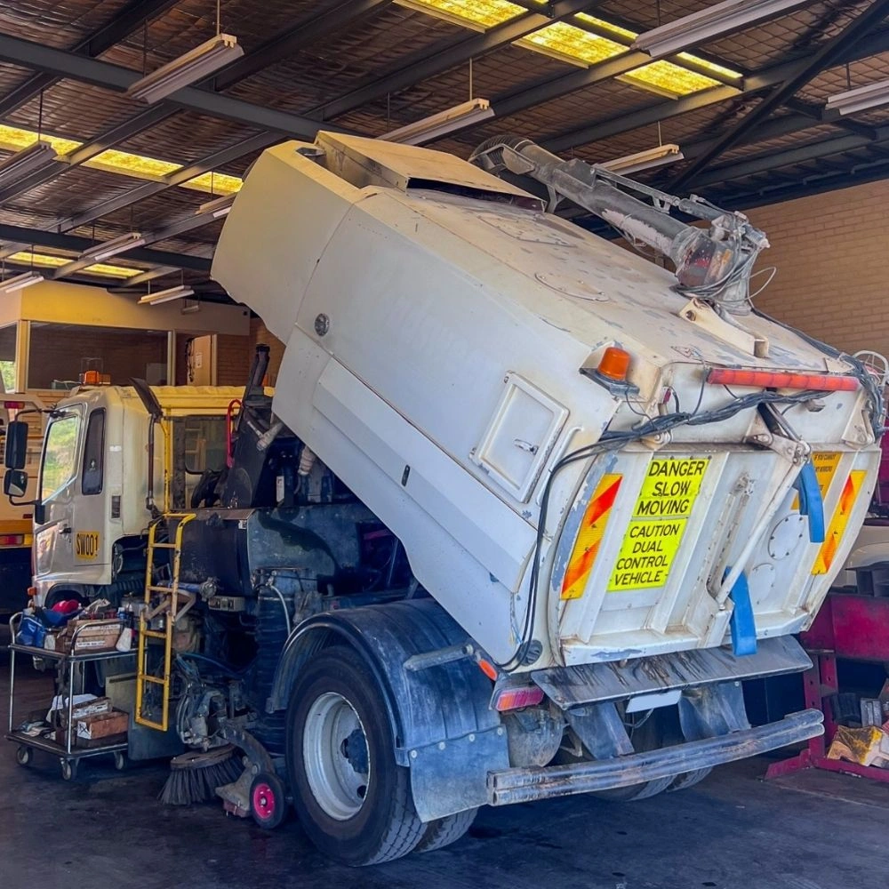 Fully Equipped Sweep Truck Repair Jacksonville Area